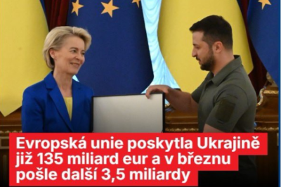 Okamura komentuje 3,5 miliardy eur pro Ukrajinu