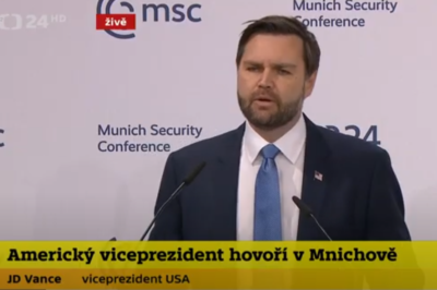 J.D. Vance B. viceprezident USA na Mnichovská konferenci brutálně ponížil Evropu, simultánní překlad